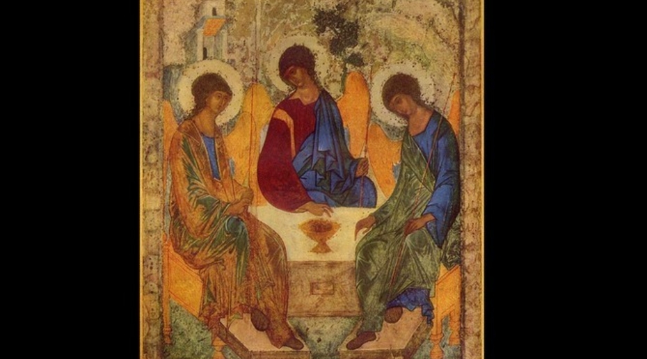 Икону «Троица» привезли в храм Христа Спасителя в преддверии Рождества