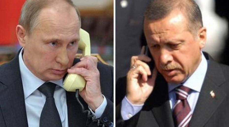 Эрдоган обсудил с Путиным конфликт на Ближнем Востоке