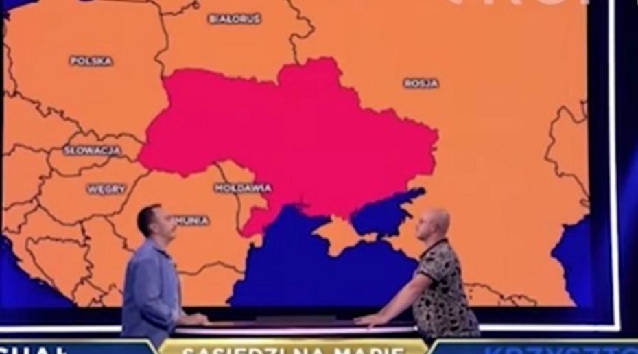 Карту Украины без Крыма показали на польском ТВ
