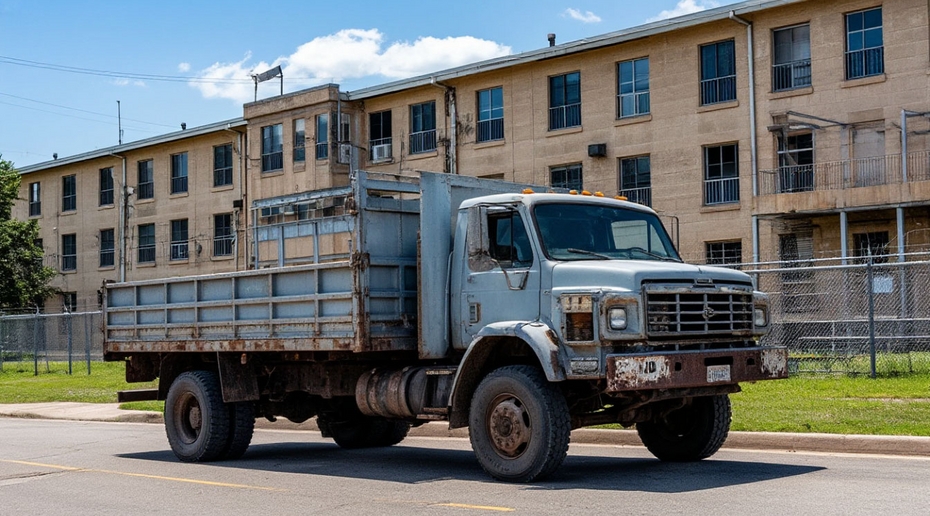 В исправительной колонии Каменск-Уральского нашли грузовик с оружием
