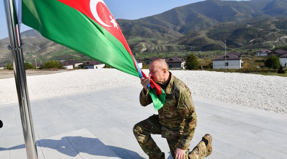 Президент Азербайджана Ильхам Алиев в Ходжалы. Фото: prezident.az